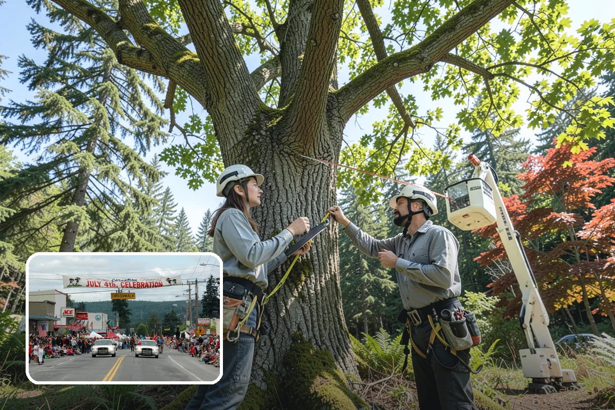 Young tree training in Carnation, King County, WA - Improves tree structure, health, and appearance