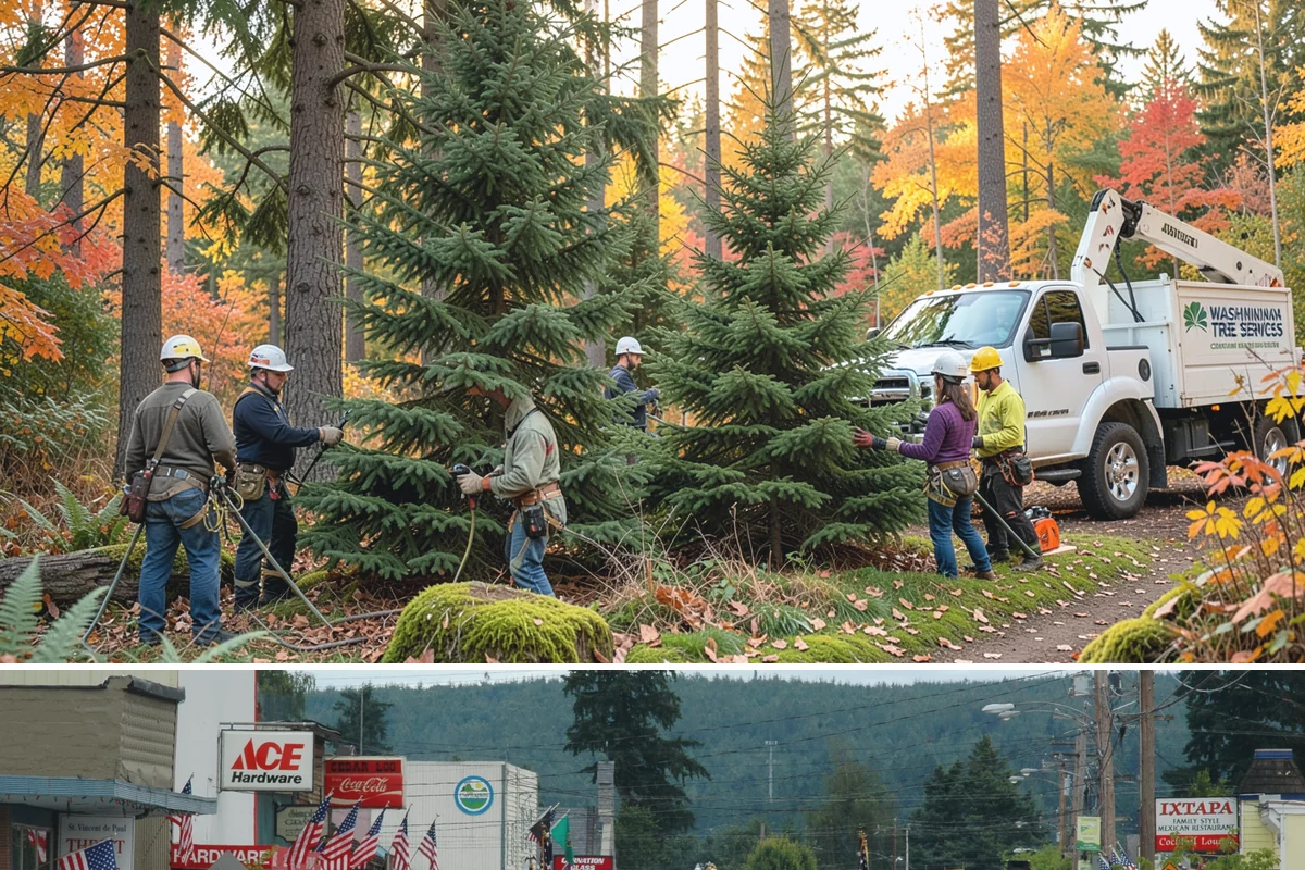 Young tree training in Carnation, King County, WA - Work should follow recognized arboricultural standards matched to specific seasonal sensitivities for each species in the Puget...
