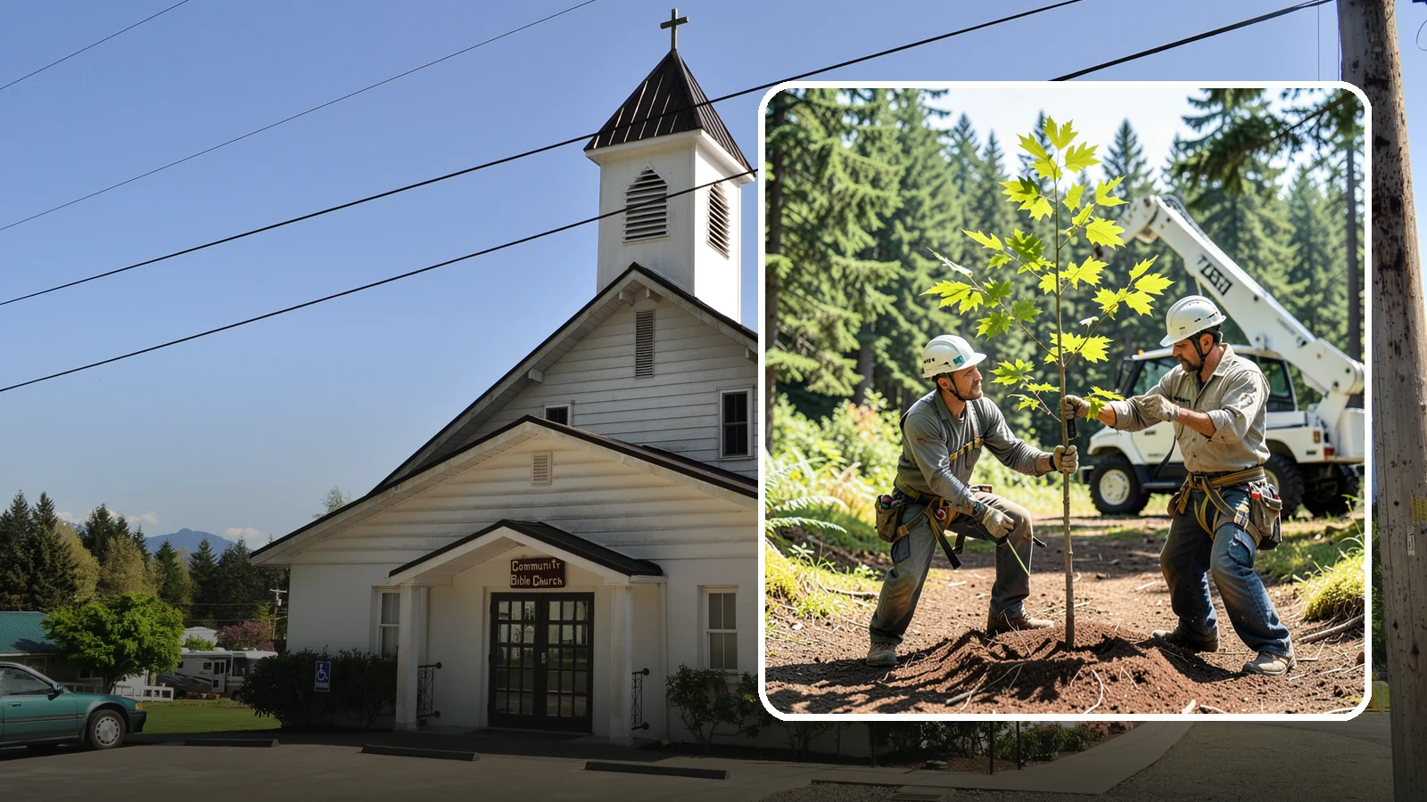 Young tree training in Concrete, Skagit County, WA - The early structural pruning of young trees.