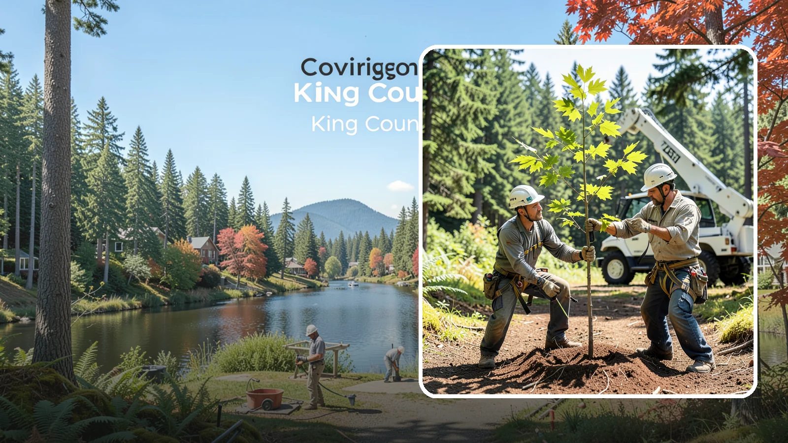 Young tree training in Covington, King County, WA - The early structural pruning of young trees.