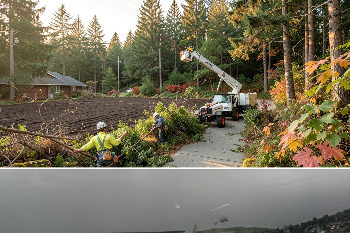 Young tree training in Des Moines, King County, WA - Work should follow recognized arboricultural standards matched to specific seasonal sensitivities for each species in the Puget...