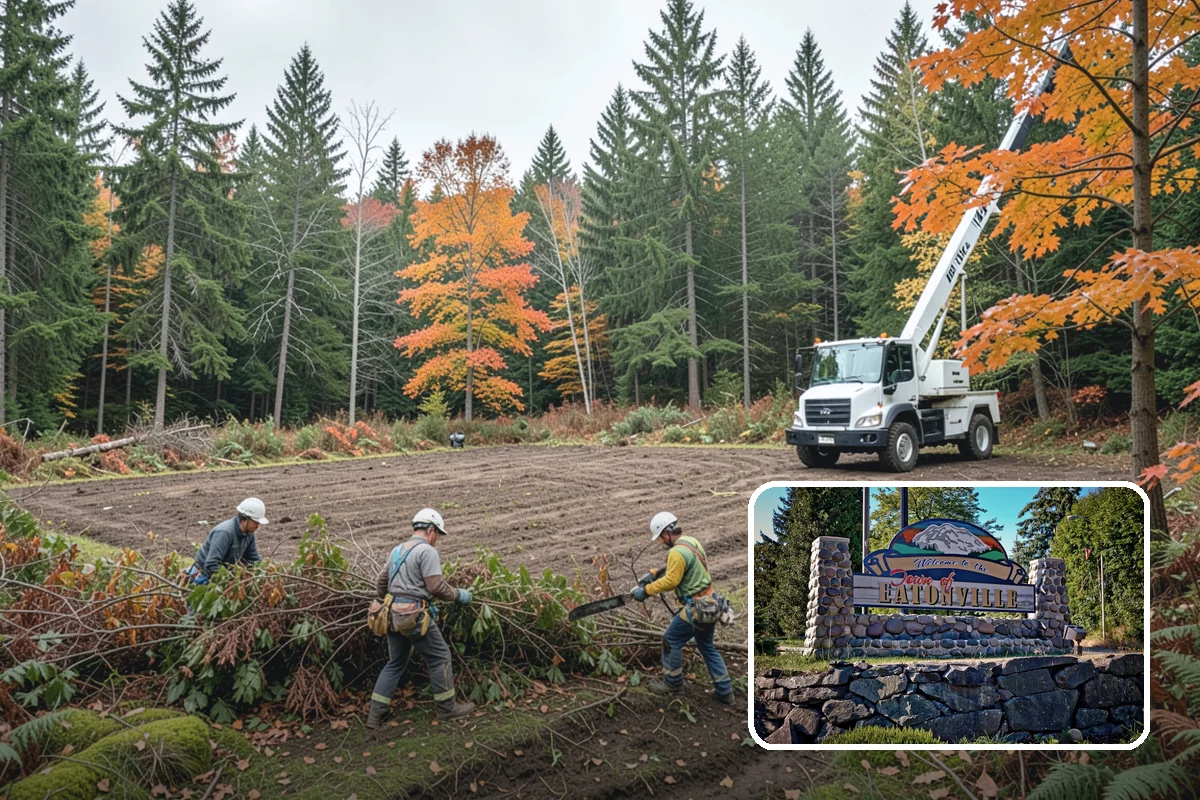 Young tree training in Eatonville, Pierce County, WA - Improves tree structure, health, and appearance