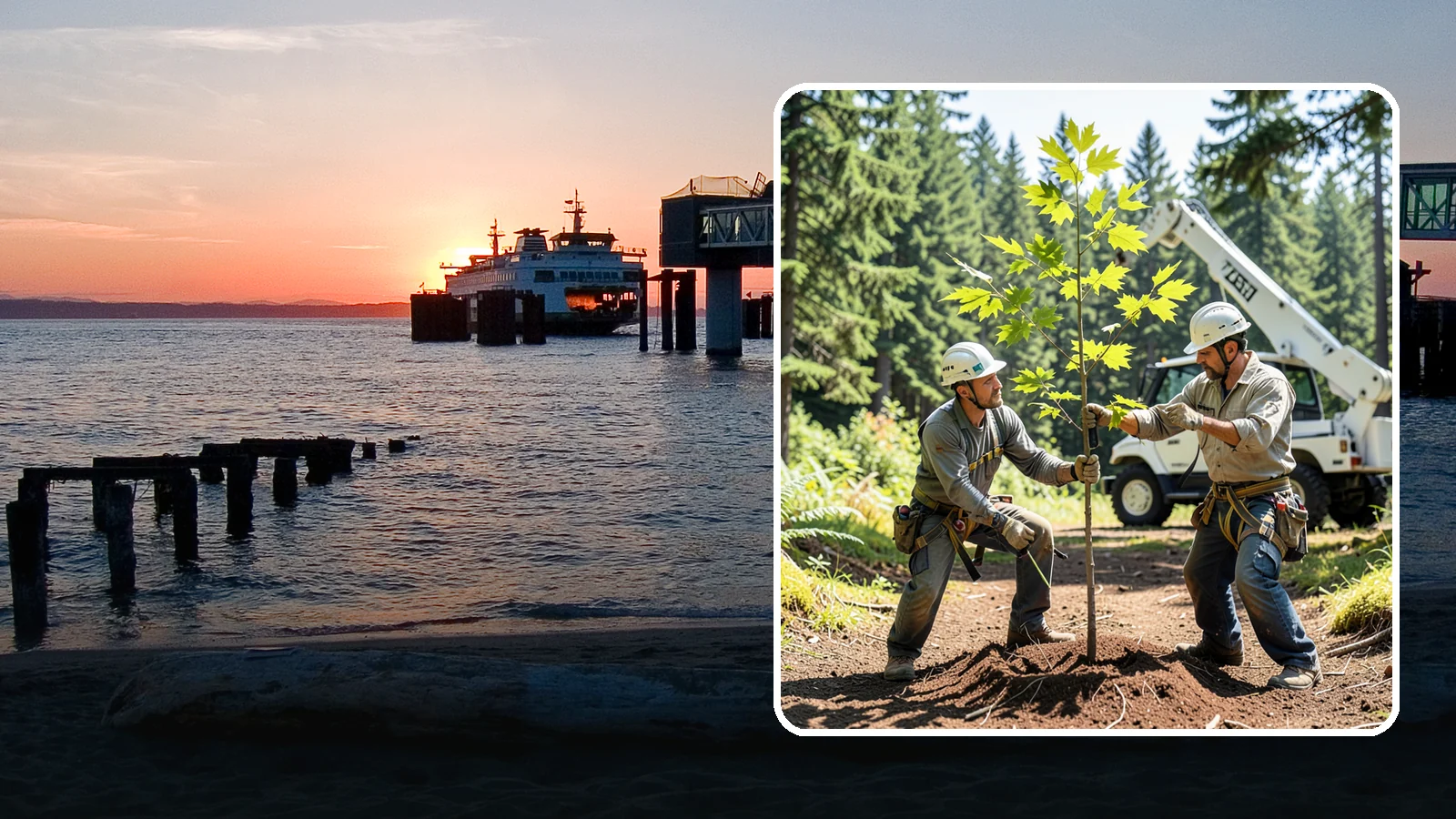 Young tree training in Edmonds, Snohomish County, WA - The early structural pruning of young trees.