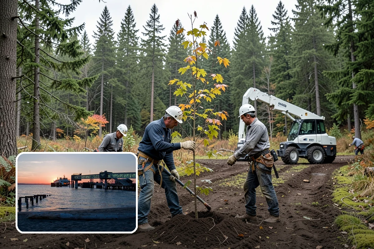 Young tree training in Edmonds, Snohomish County, WA - Improves tree structure, health, and appearance