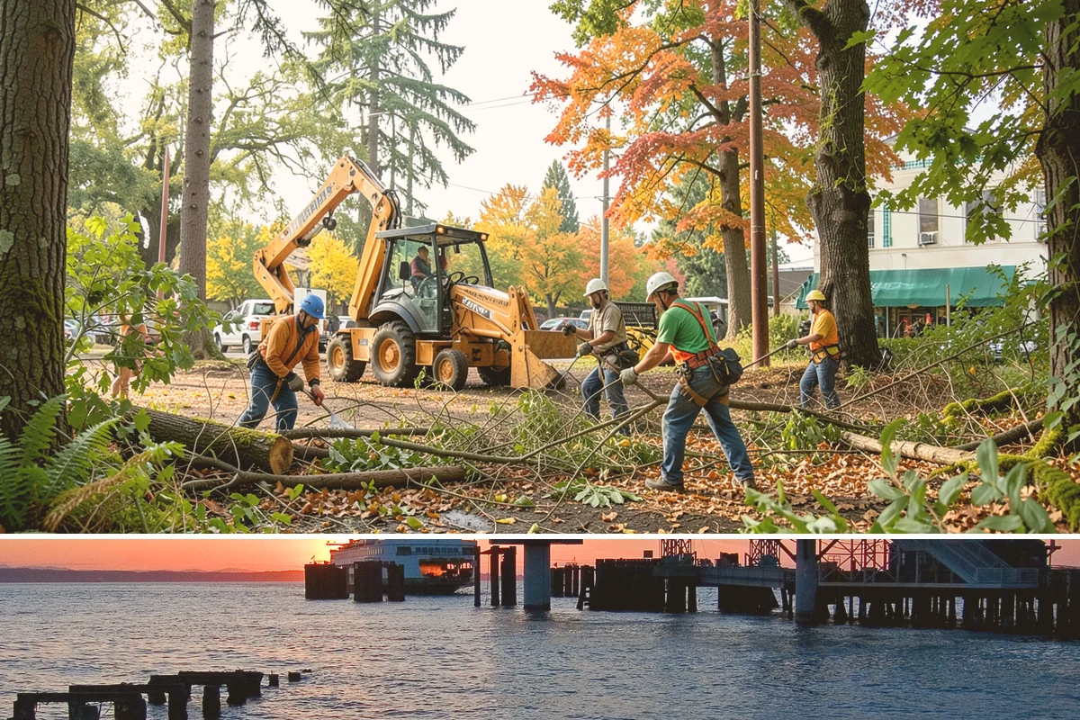 Young tree training in Edmonds, Snohomish County, WA - Work should follow recognized arboricultural standards matched to specific seasonal sensitivities for each species in the Puget...