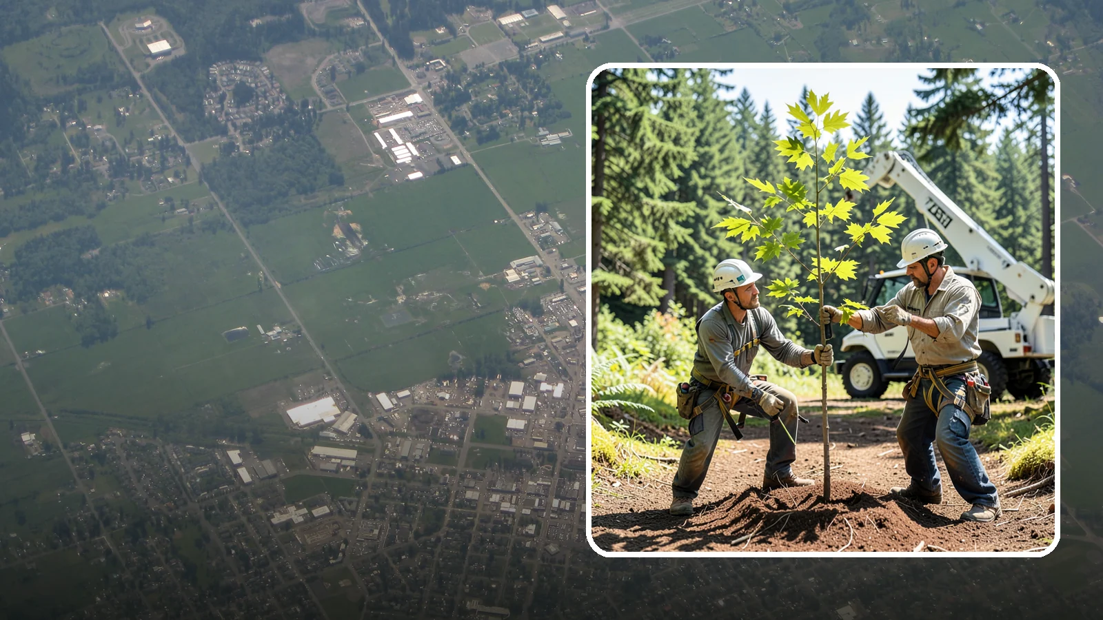 Young tree training in Enumclaw, King County, WA - The early structural pruning of young trees.