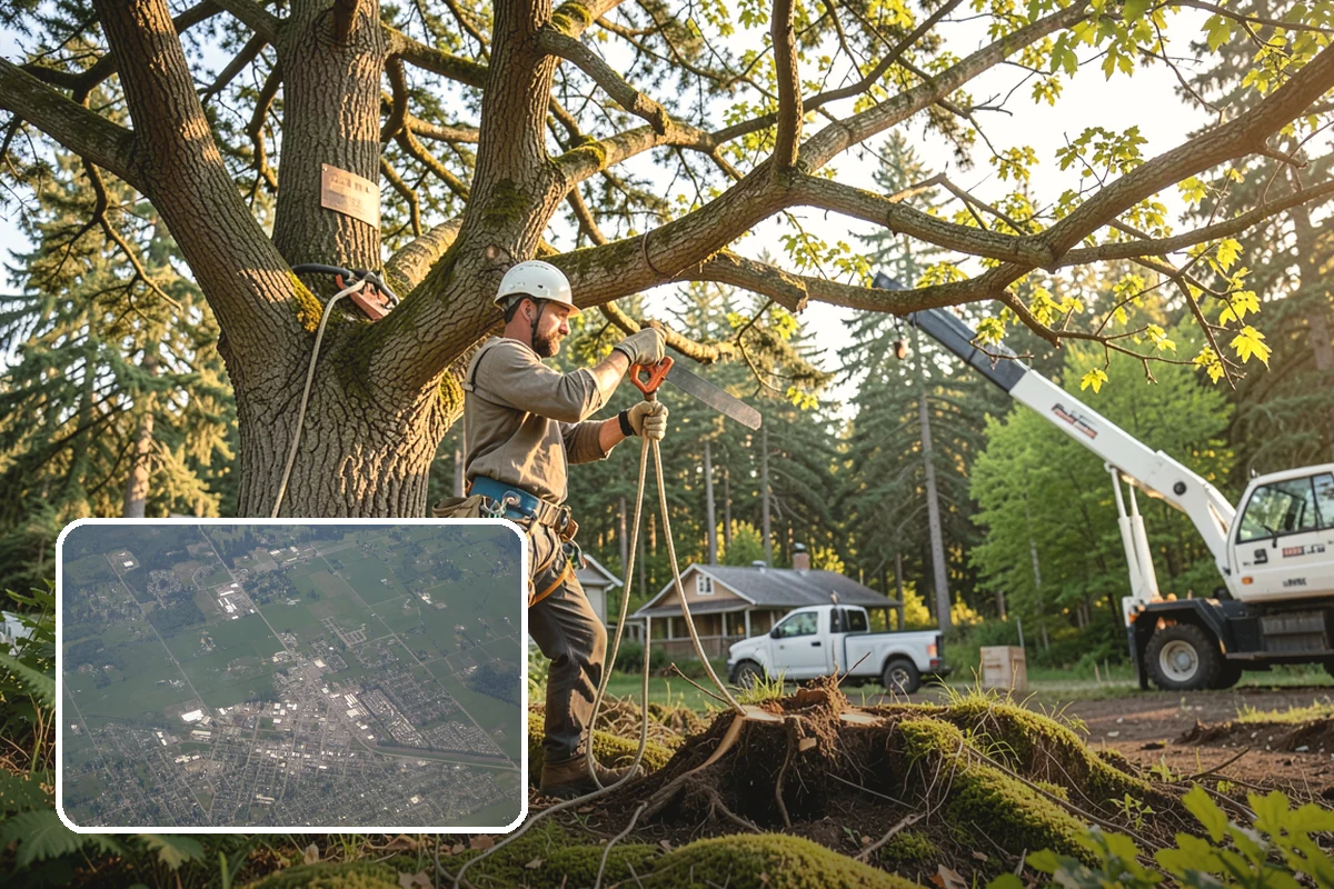 Young tree training in Enumclaw, King County, WA - Improves tree structure, health, and appearance