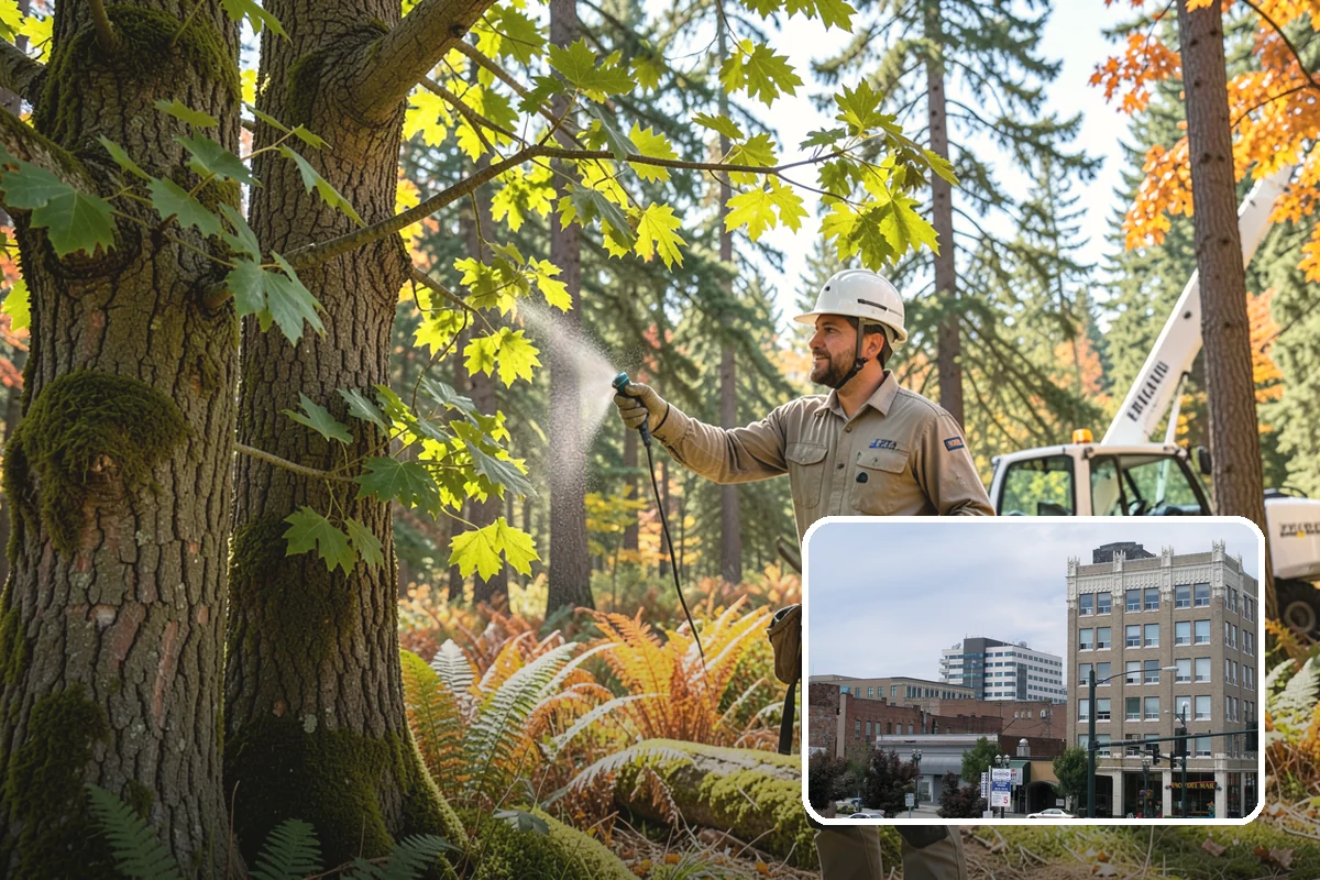 Young tree training in Everett, Snohomish County, WA - Improves tree structure, health, and appearance