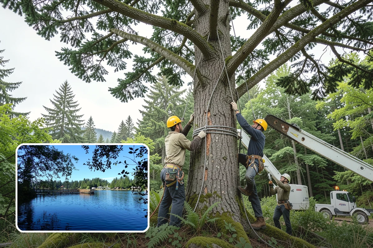 Young tree training in Federal Way, King County, WA - Improves tree structure, health, and appearance