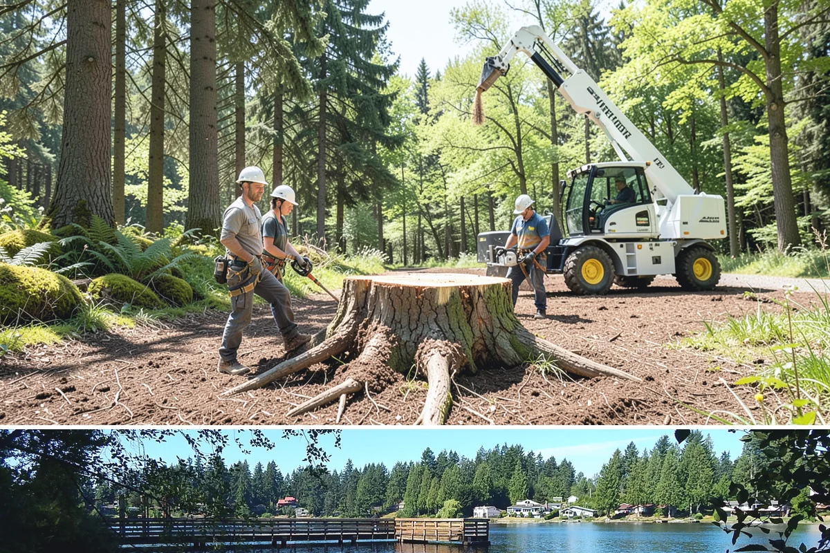 Young tree training in Federal Way, King County, WA - Work should follow recognized arboricultural standards matched to specific seasonal sensitivities for each species in the Puget...