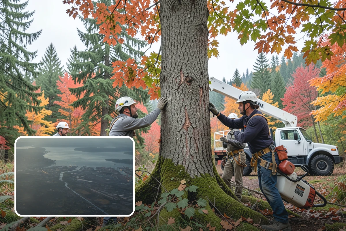 Young tree training in Fife, Pierce County, WA - Improves tree structure, health, and appearance