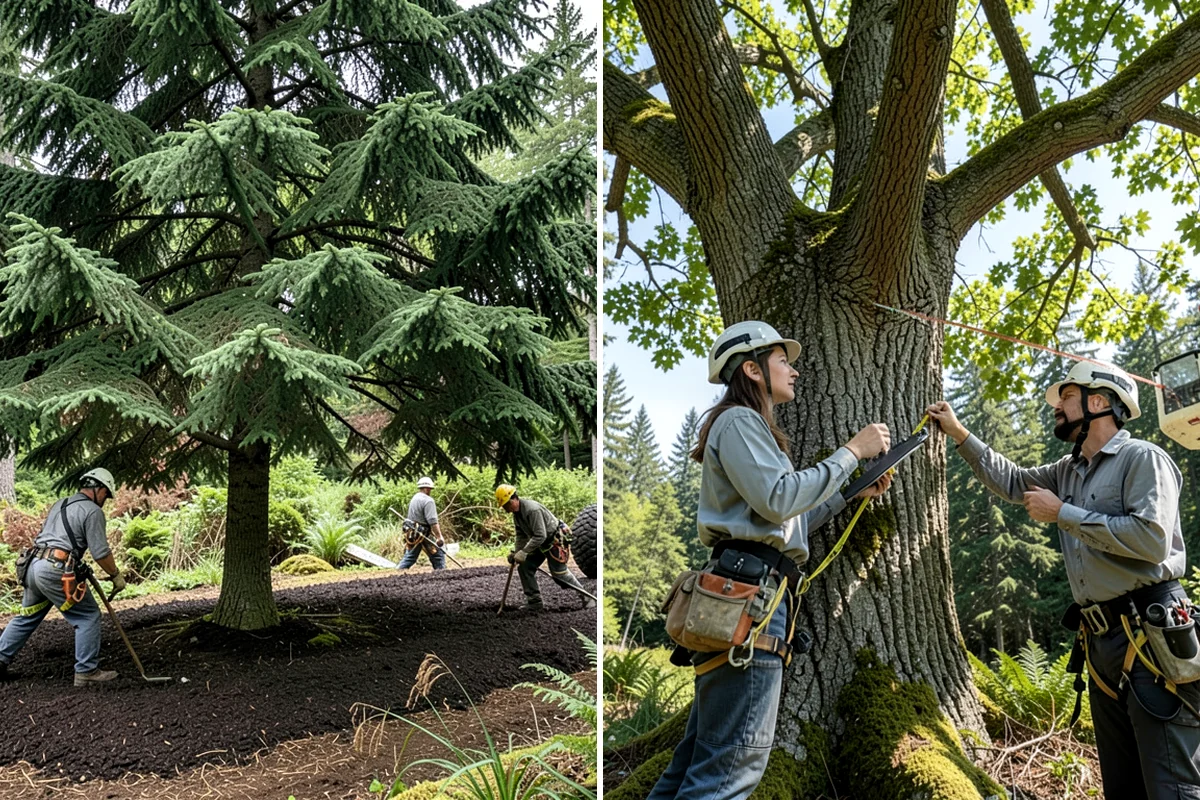 Young tree training in Gig Harbor, Pierce County, WA - Assess canopy condition and pruning objectives