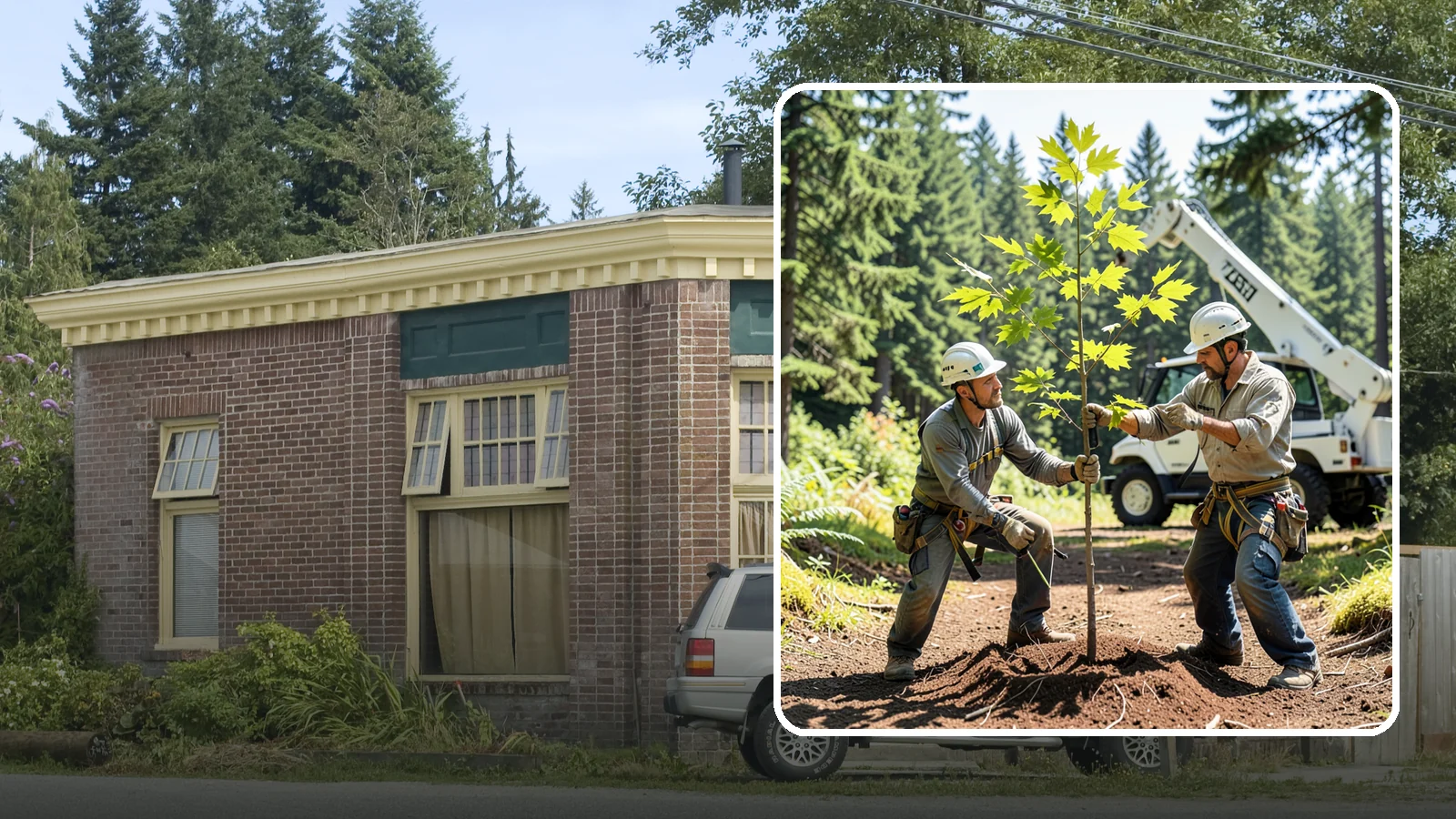 Young tree training in Hamilton, Skagit County, WA - The early structural pruning of young trees.