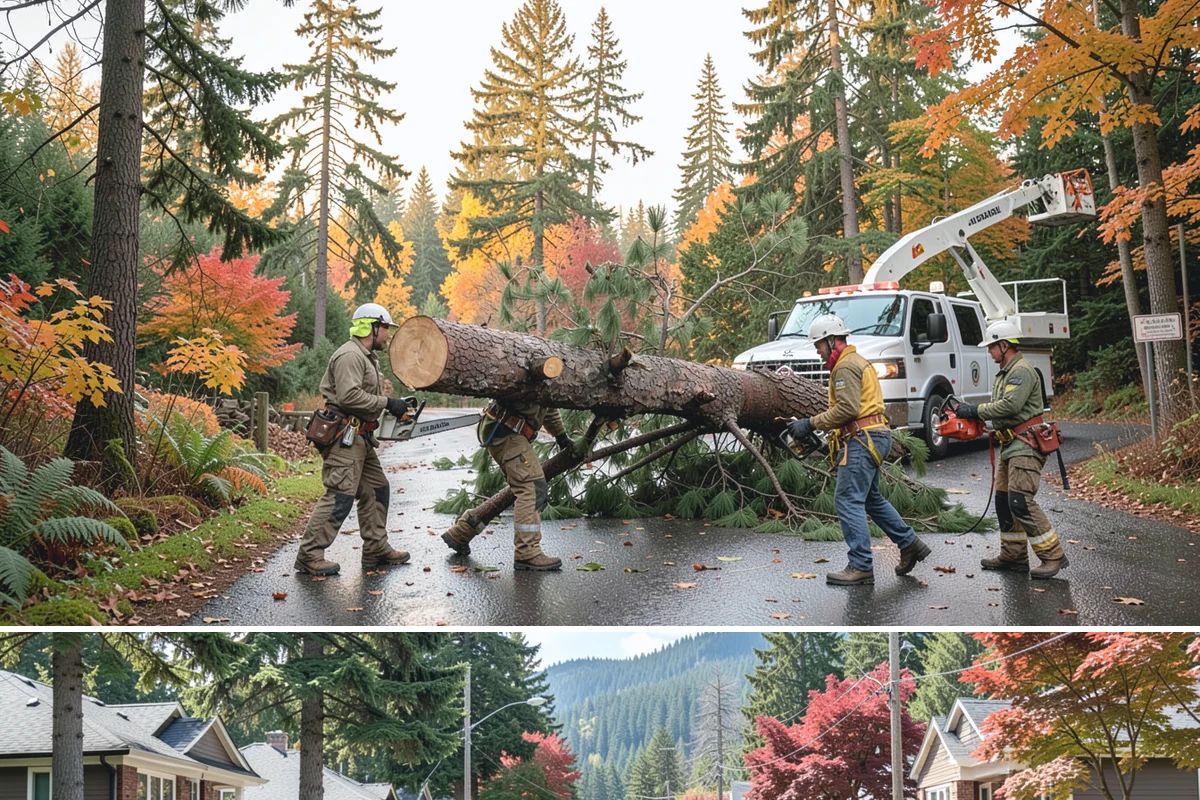 Young tree training in Hunts Point, King County, WA - Work should follow recognized arboricultural standards matched to specific seasonal sensitivities for each species in the Puget...