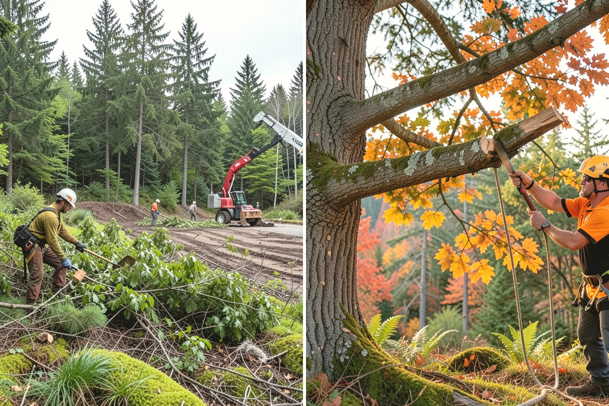 Young tree training in Issaquah, King County, WA - Assess canopy condition and pruning objectives