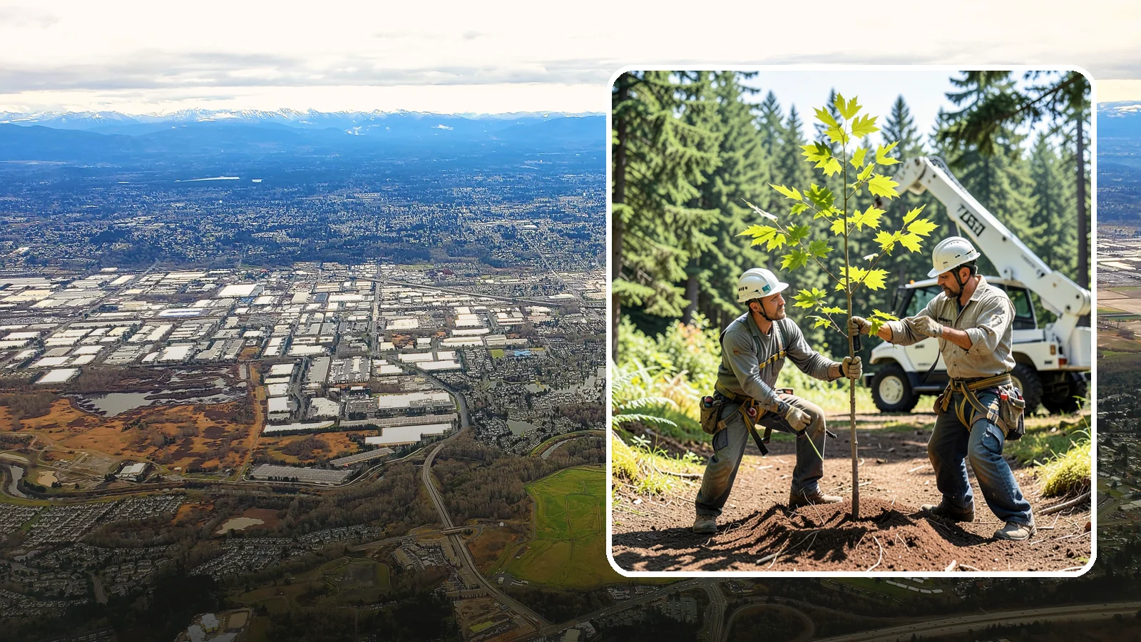 Young tree training in Kent, King County, WA - The early structural pruning of young trees.