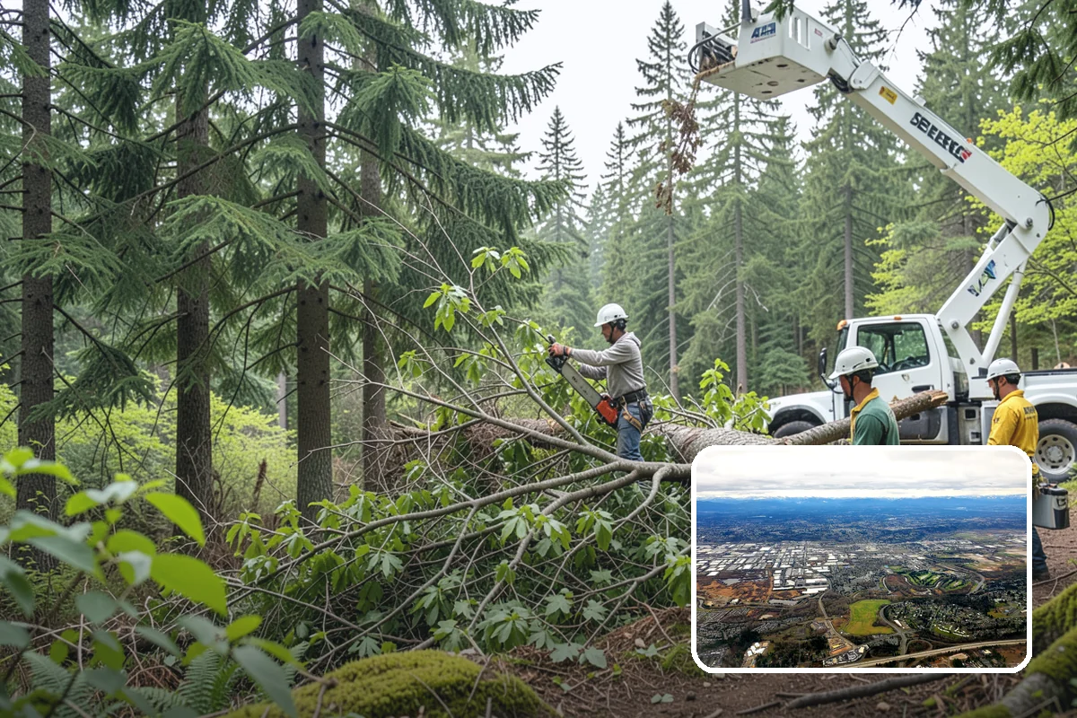Young tree training in Kent, King County, WA - Improves tree structure, health, and appearance