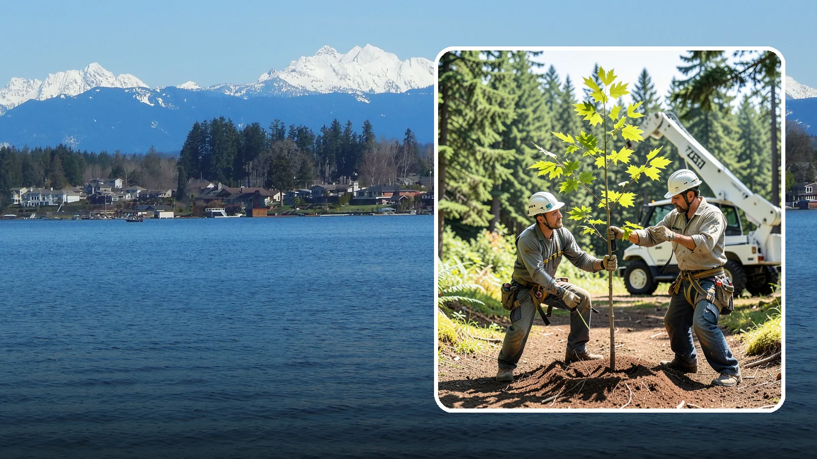 Young tree training in Lake Stevens, Snohomish County, WA - The early structural pruning of young trees.