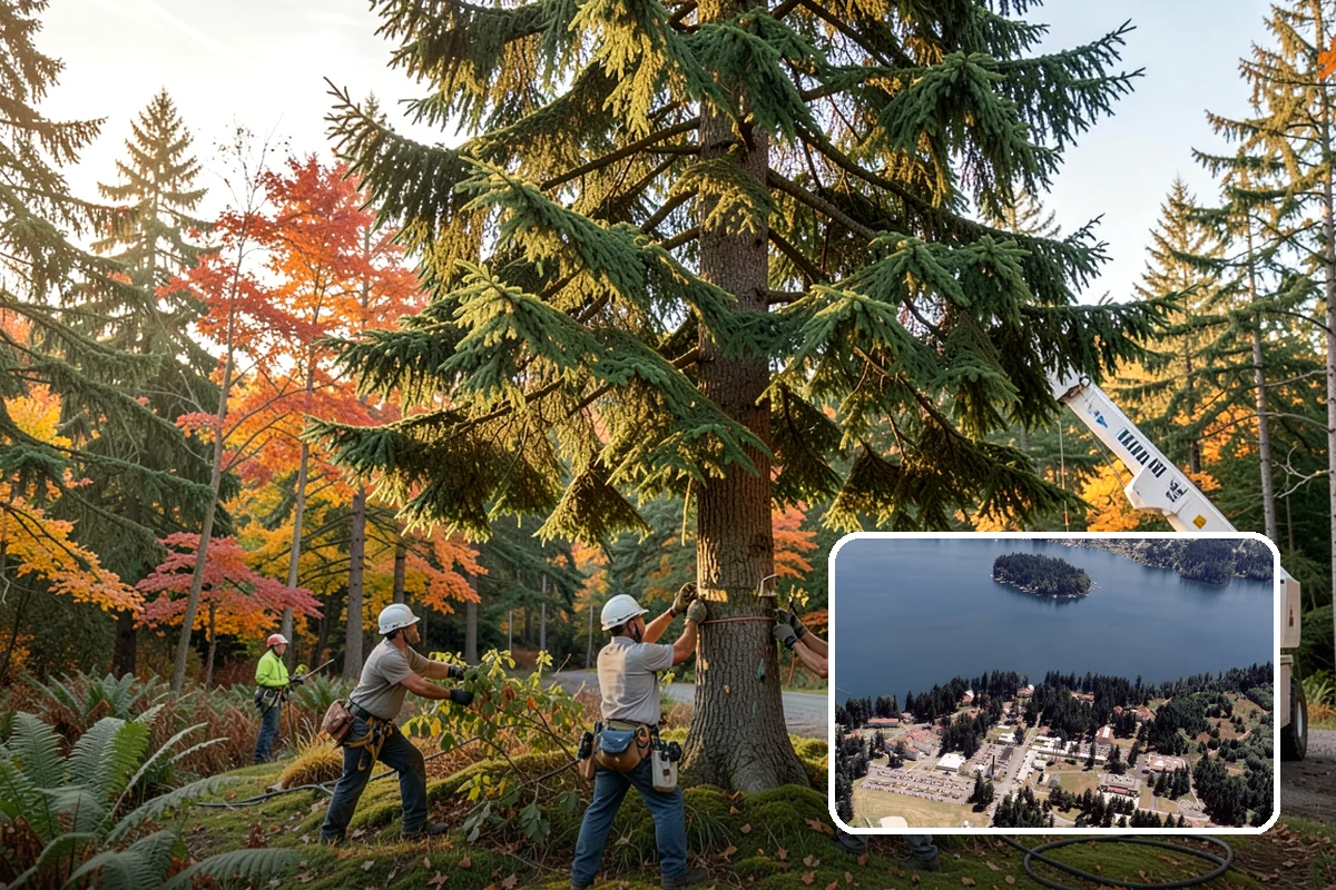Young tree training in Lakewood, Pierce County, WA - Improves tree structure, health, and appearance