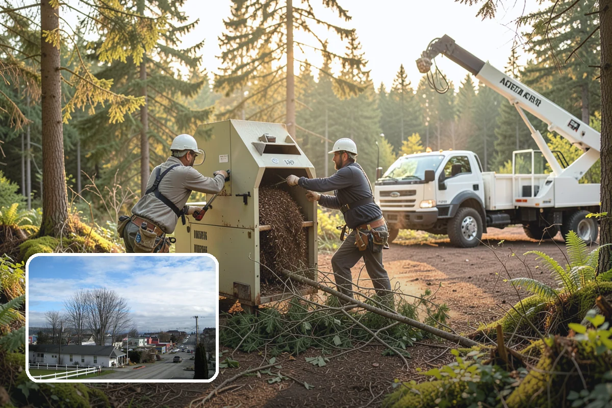 Young tree training in Langley, Island County, WA - Improves tree structure, health, and appearance