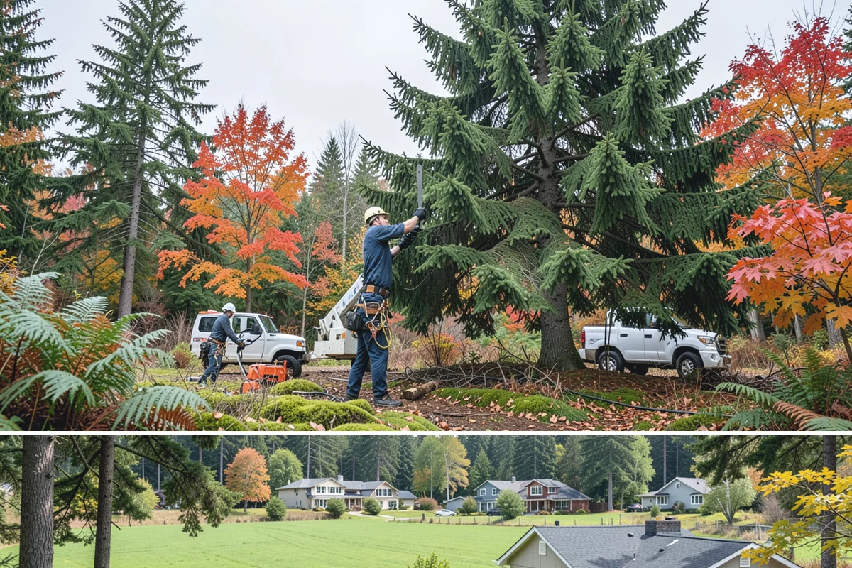 Young tree training in Lyman, Skagit County, WA - Work should follow recognized arboricultural standards matched to specific seasonal sensitivities for each species in the Puget...