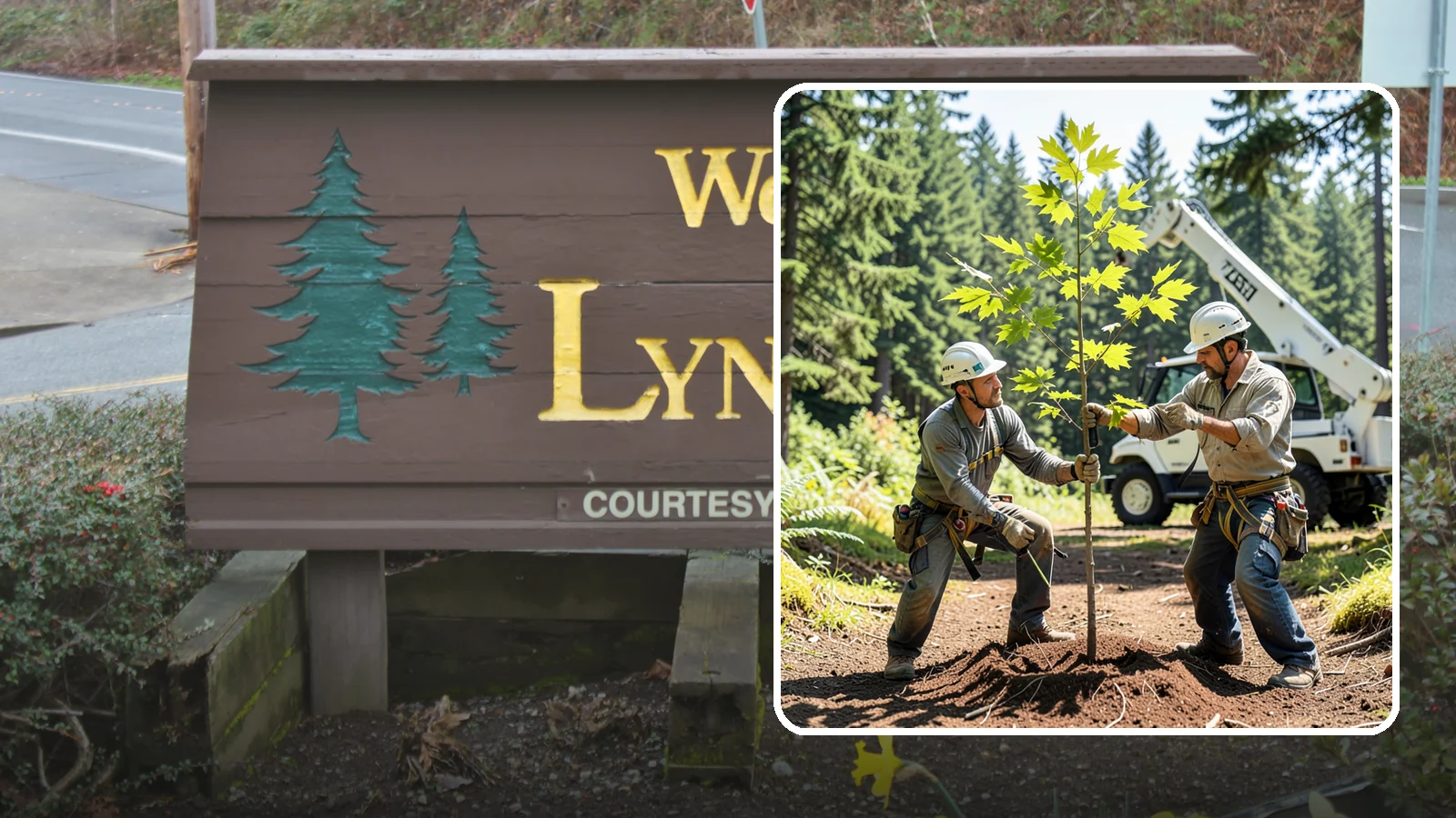 Young tree training in Lynnwood, Snohomish County, WA - The early structural pruning of young trees.