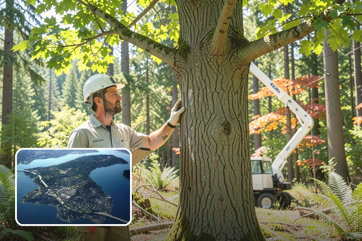Young tree training in Mercer Island, King County, WA - Improves tree structure, health, and appearance