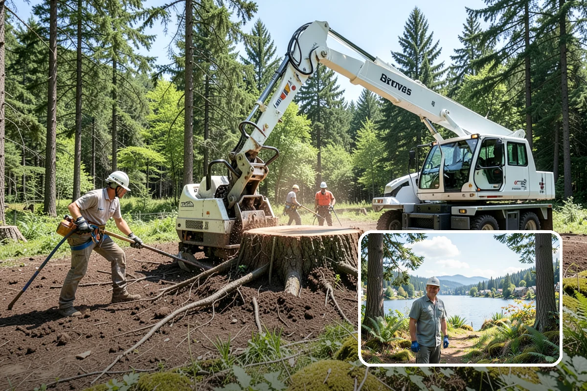 Young tree training in Milton, King County, WA - Improves tree structure, health, and appearance