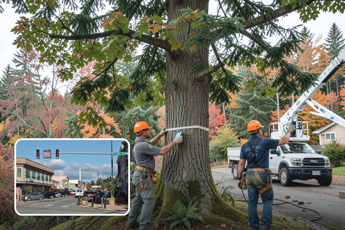 Young tree training in Monroe, Snohomish County, WA - Improves tree structure, health, and appearance