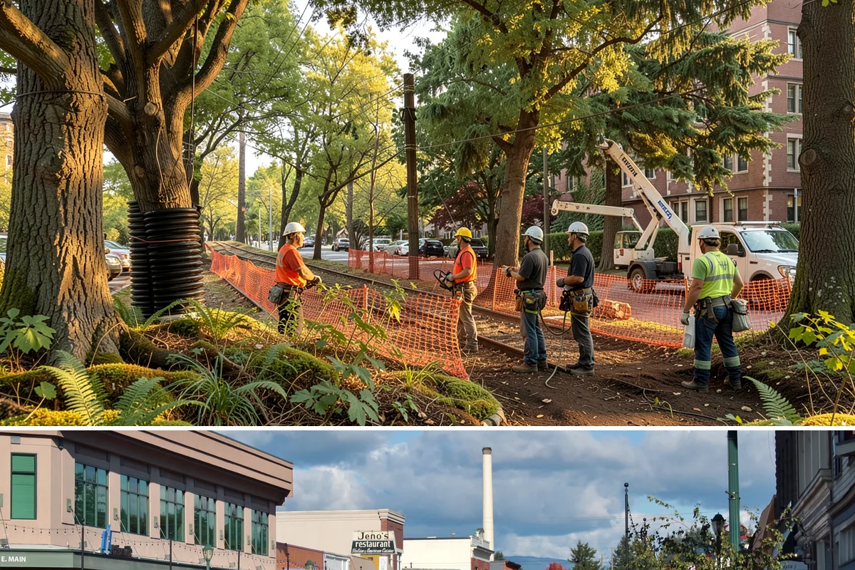Young tree training in Monroe, Snohomish County, WA - Work should follow recognized arboricultural standards matched to specific seasonal sensitivities for each species in the Puget...