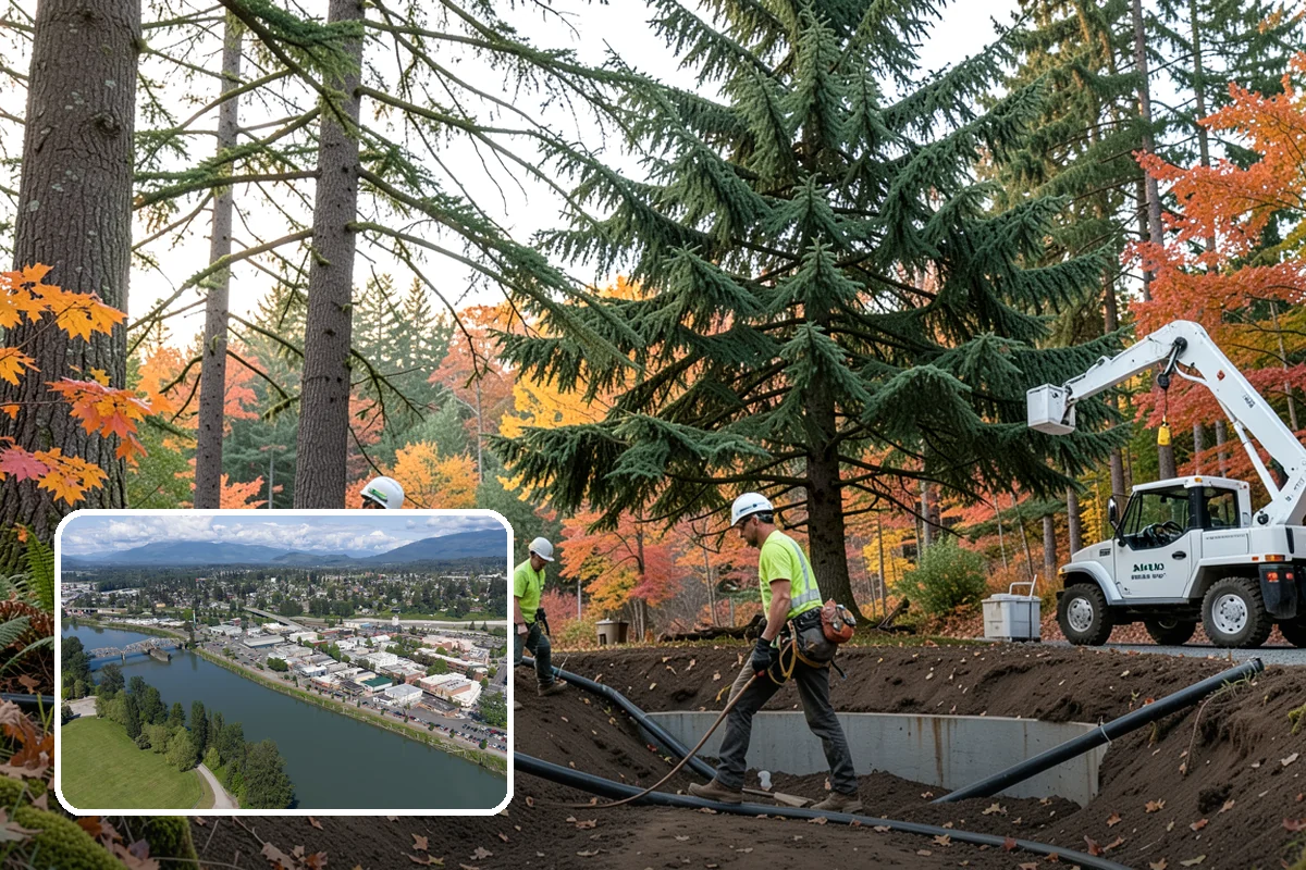 Young tree training in Mount Vernon, Skagit County, WA - Improves tree structure, health, and appearance