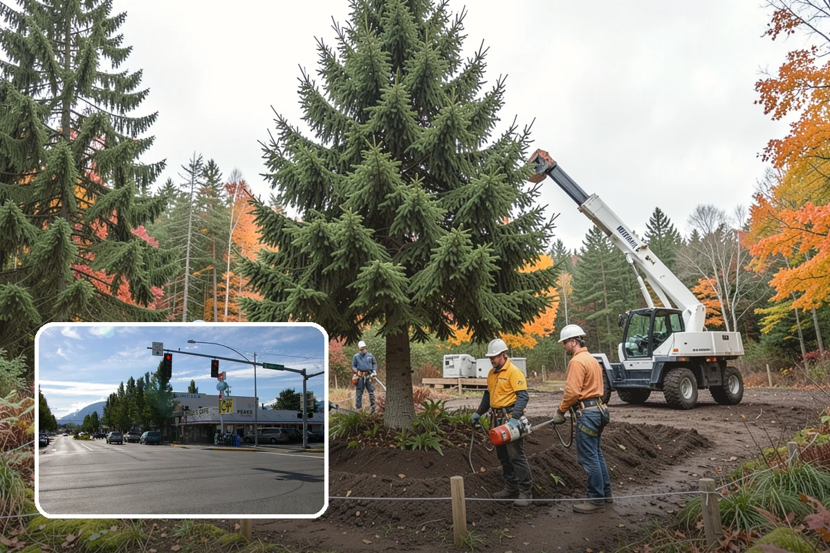 Young tree training in North Bend, King County, WA - Improves tree structure, health, and appearance