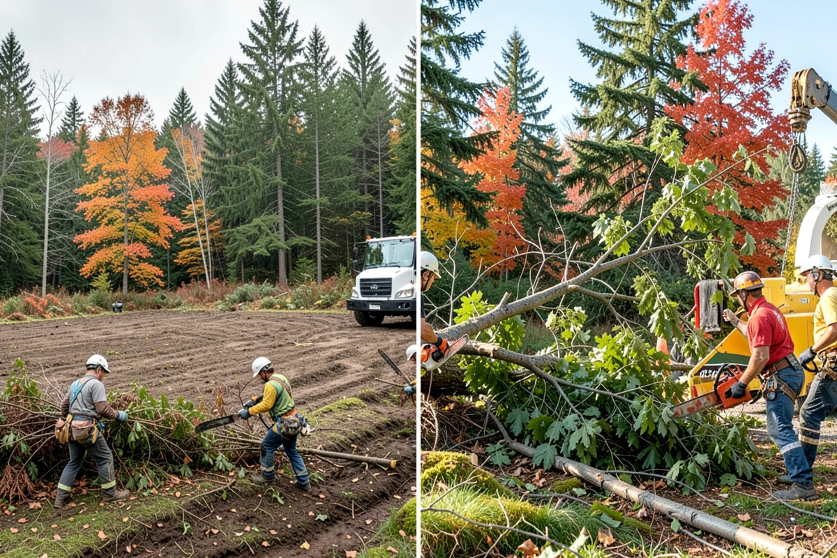 Young tree training in Pacific, King County, WA - Assess canopy condition and pruning objectives