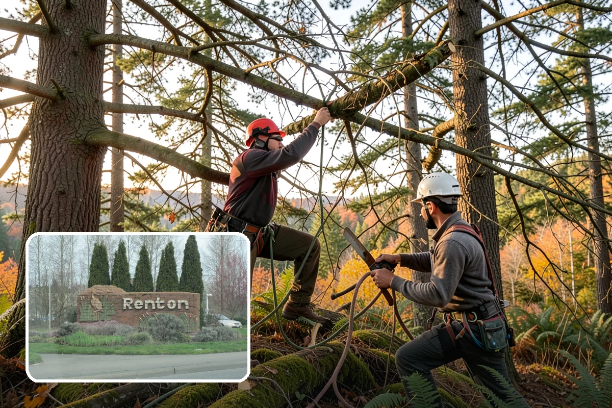 Young tree training in Renton, King County, WA - Improves tree structure, health, and appearance