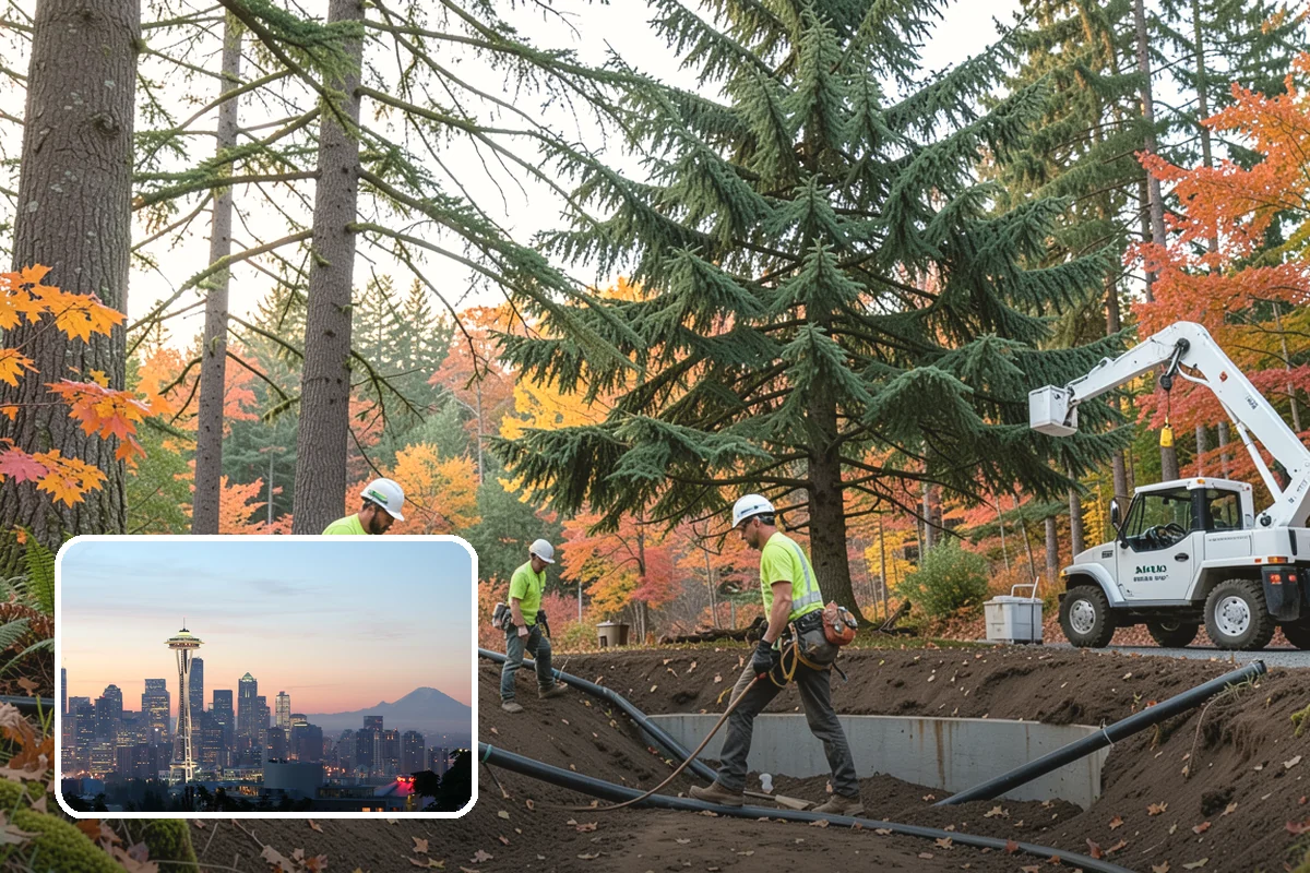 Young tree training in Seattle, King County, WA - Improves tree structure, health, and appearance