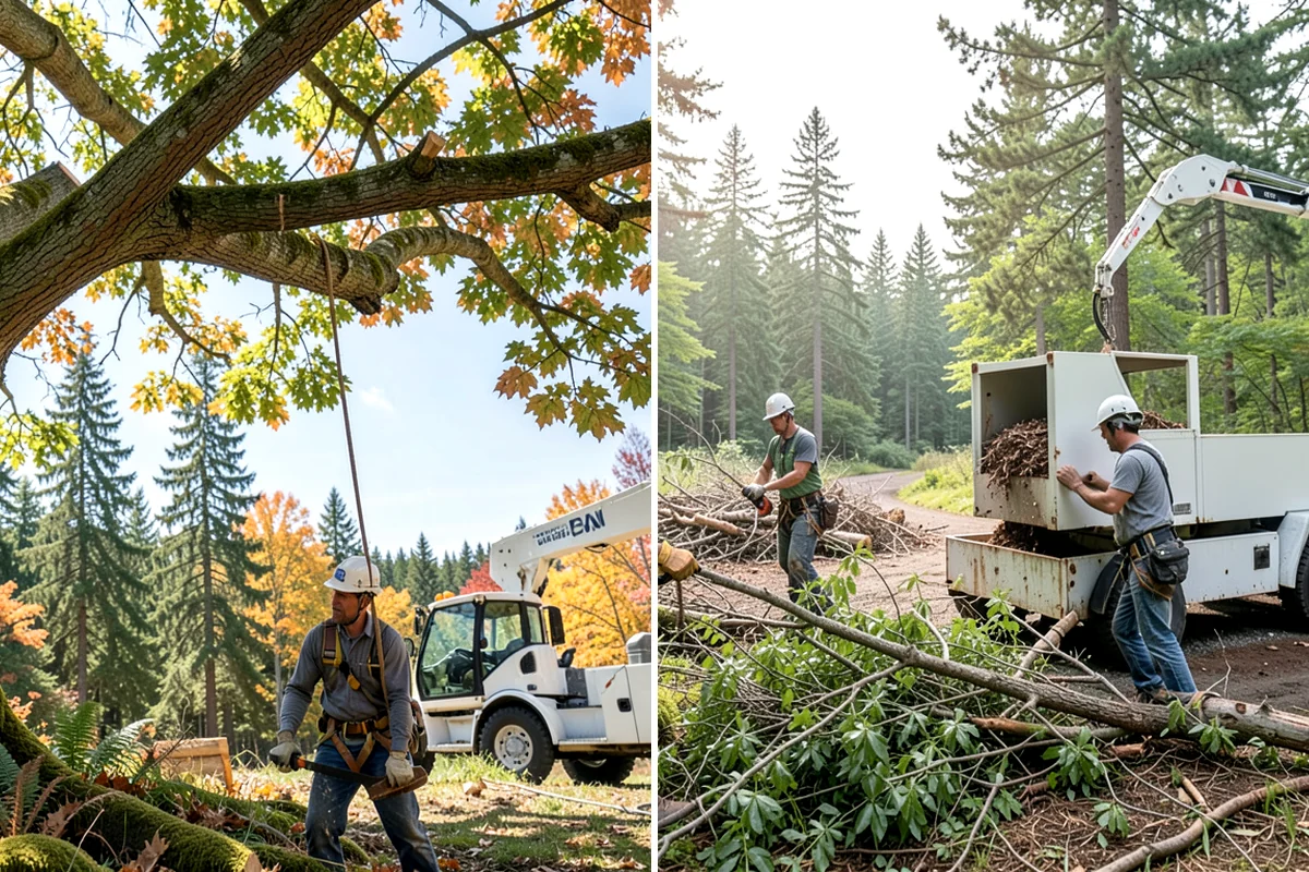 Young tree training in Seattle, King County, WA - Assess canopy condition and pruning objectives