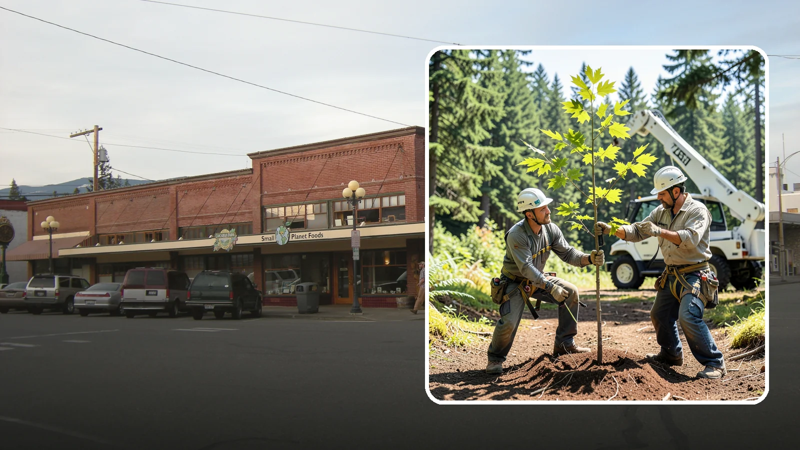Young tree training in Sedro-Woolley, Skagit County, WA - The early structural pruning of young trees.