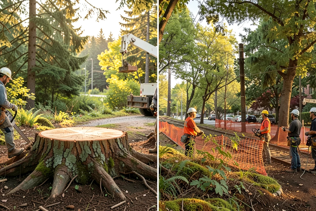 Young tree training in Sedro-Woolley, Skagit County, WA - Assess canopy condition and pruning objectives