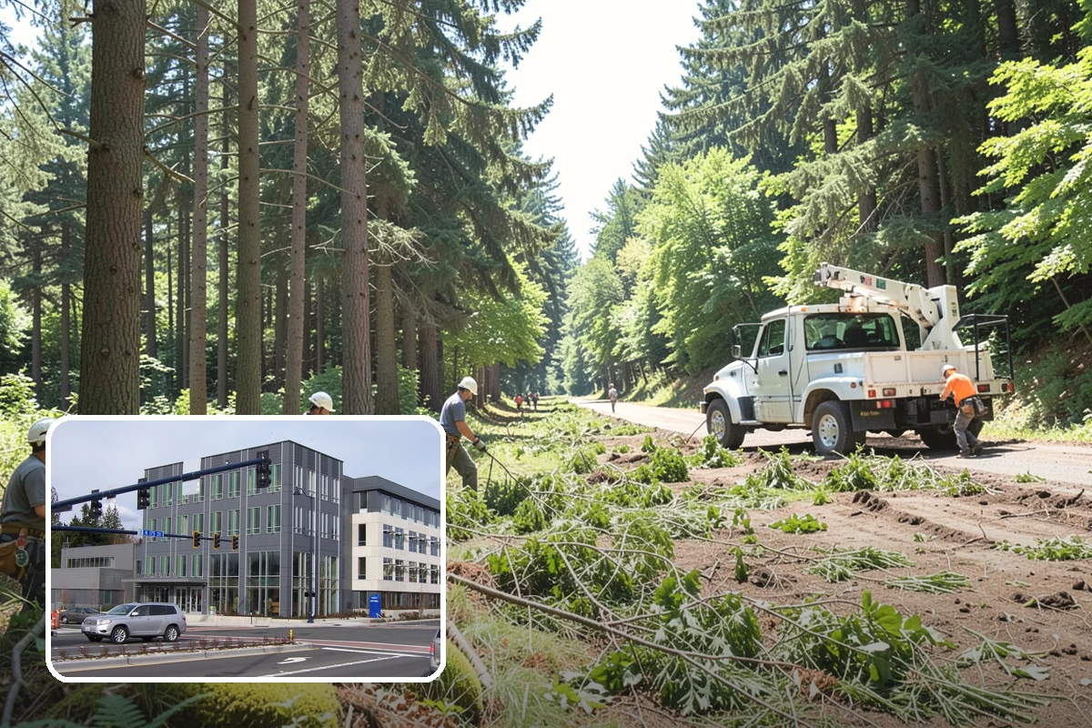 Young tree training in Shoreline, King County, WA - Improves tree structure, health, and appearance