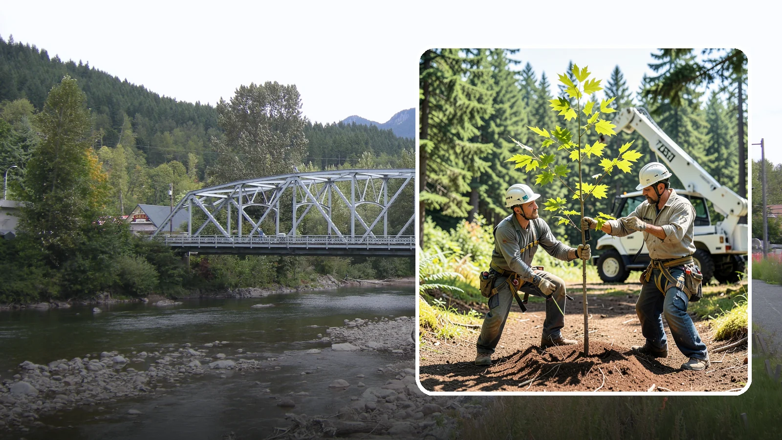 Young tree training in Skykomish, King County, WA - The early structural pruning of young trees.