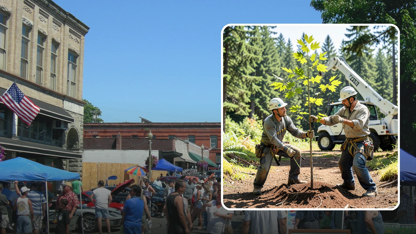 Young tree training in Snohomish, Snohomish County, WA - The early structural pruning of young trees.