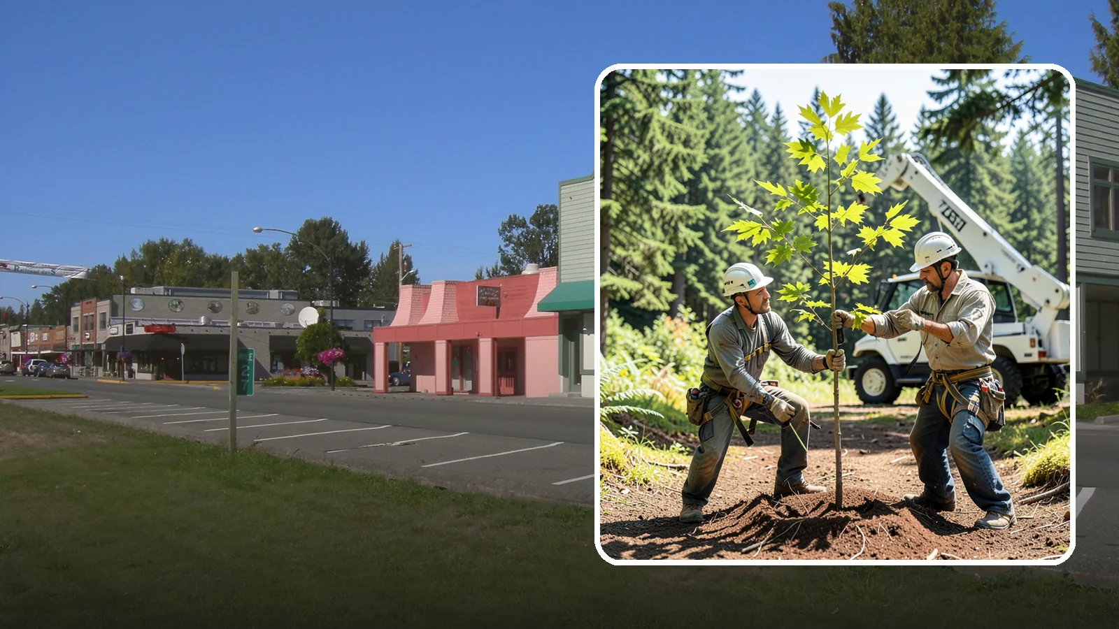 Young tree training in Snoqualmie, King County, WA - The early structural pruning of young trees.