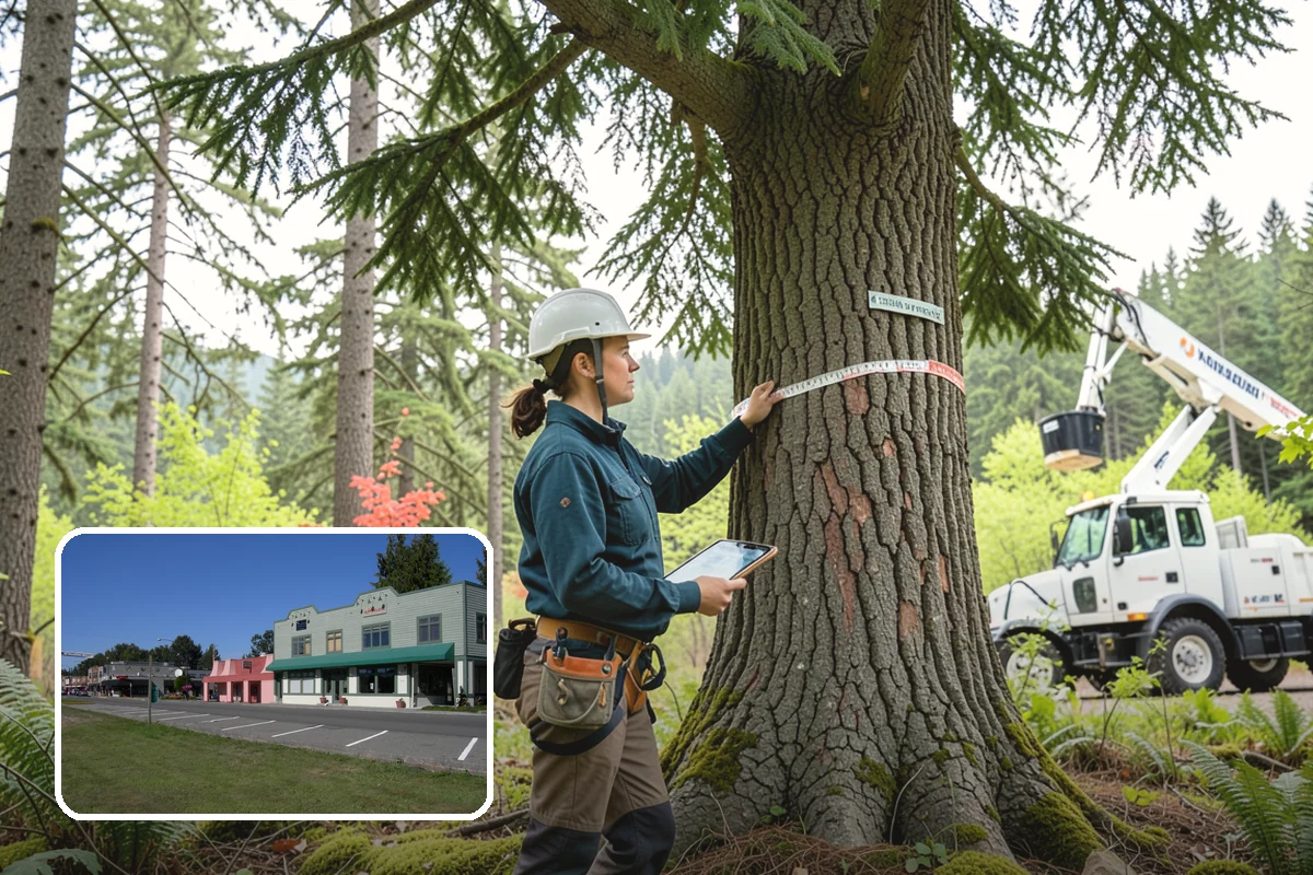 Young tree training in Snoqualmie, King County, WA - Improves tree structure, health, and appearance