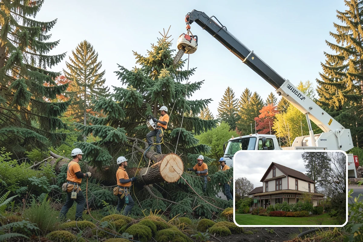 Young tree training in Sumner, Pierce County, WA - Improves tree structure, health, and appearance