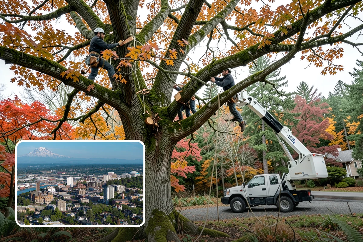 Young tree training in Tacoma, Pierce County, WA - Improves tree structure, health, and appearance