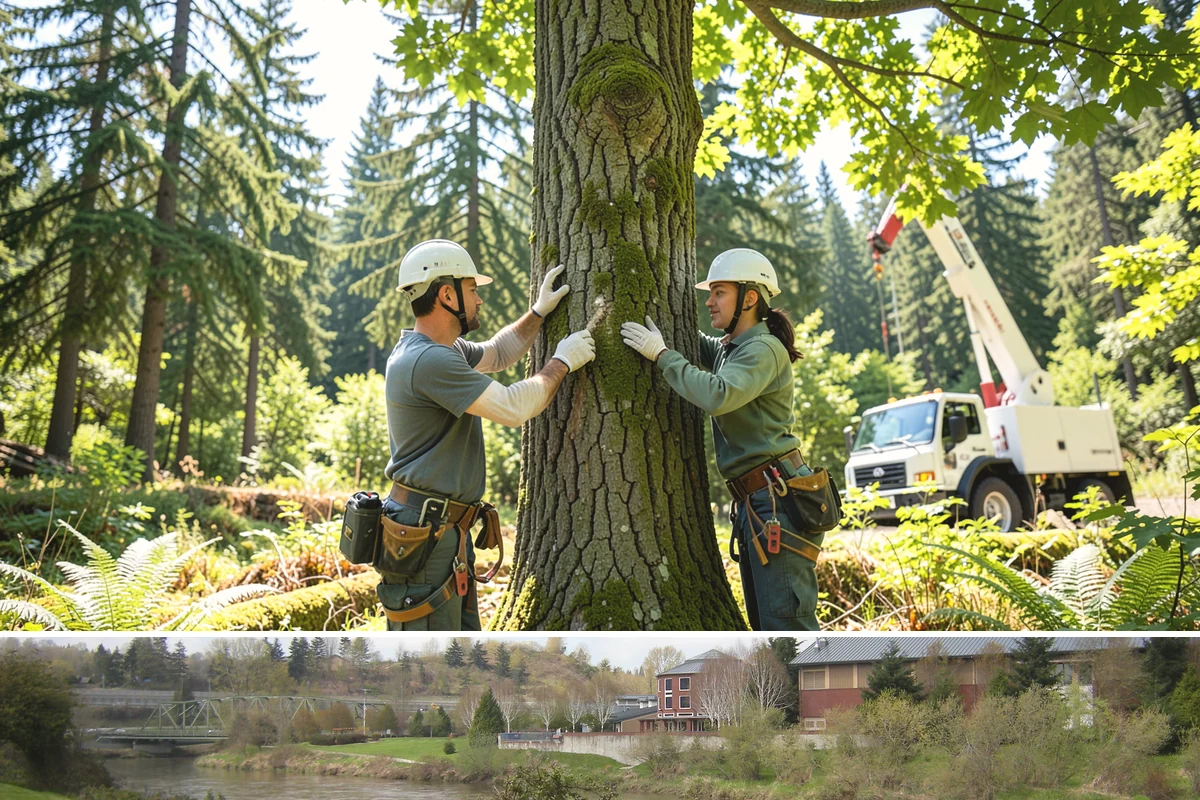 Young tree training in Tukwila, King County, WA - Work should follow recognized arboricultural standards matched to specific seasonal sensitivities for each species in the Puget...