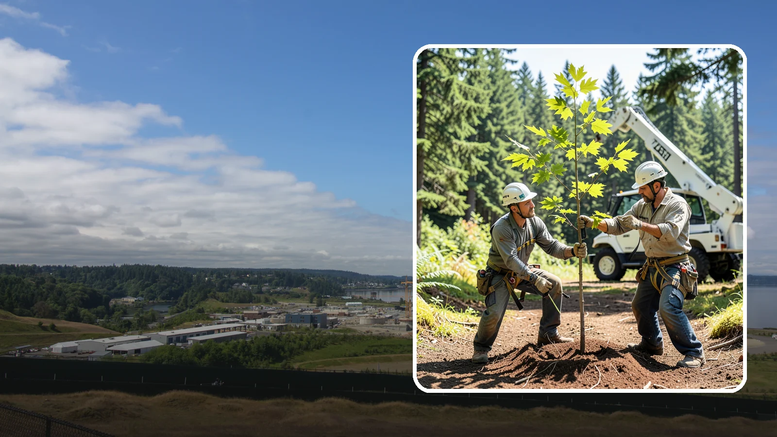 Young tree training in University Place, Pierce County, WA - The early structural pruning of young trees.