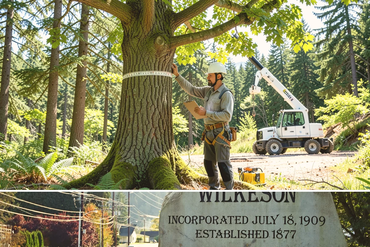 Young tree training in Wilkeson, Pierce County, WA - Work should follow recognized arboricultural standards matched to specific seasonal sensitivities for each species in the Puget...