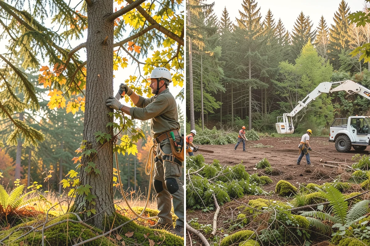 Young tree training in Yarrow Point, King County, WA - Assess canopy condition and pruning objectives